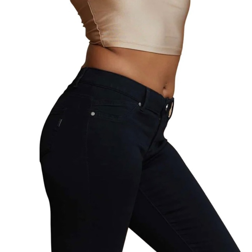 Black Stretch Rivet Jean Sz. 2